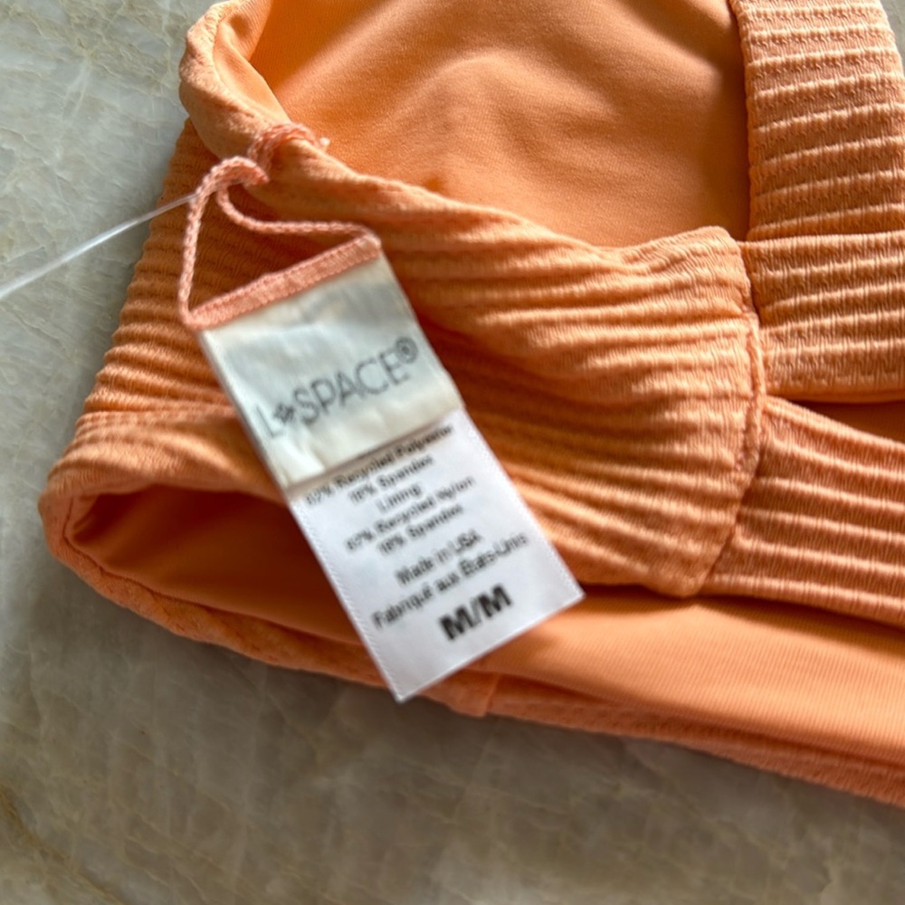 NWOT LSpace x Revolve Jess in‎ Tangerine Bikini Top - Picture 6 of 8